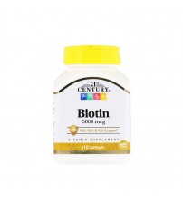 Биотин 21st Century Biotin 5000mcg 110caps